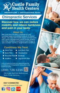Castle Family Health Centers Atwater Winton CA Chiropractic Services English 1